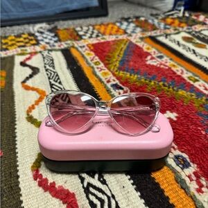 Kate Spade Clear and Pink Cat-Eye Glasses